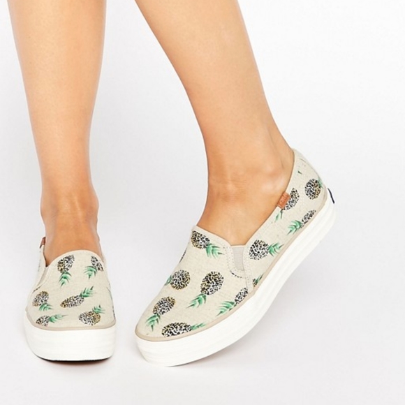 Keds Triple Decker Pineapple Slip On Sneakers - Picture 1 of 11